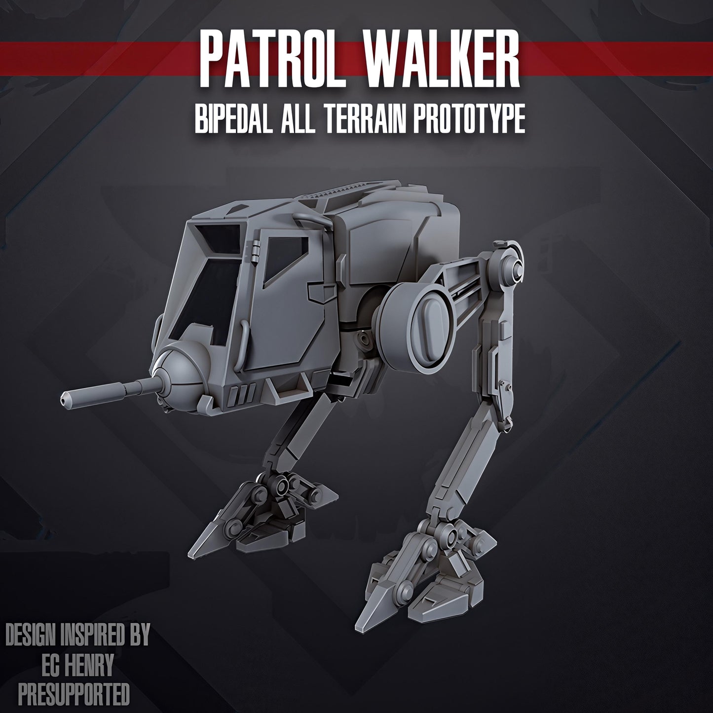 Bipedal All Terrain Prototype Patrol Walker