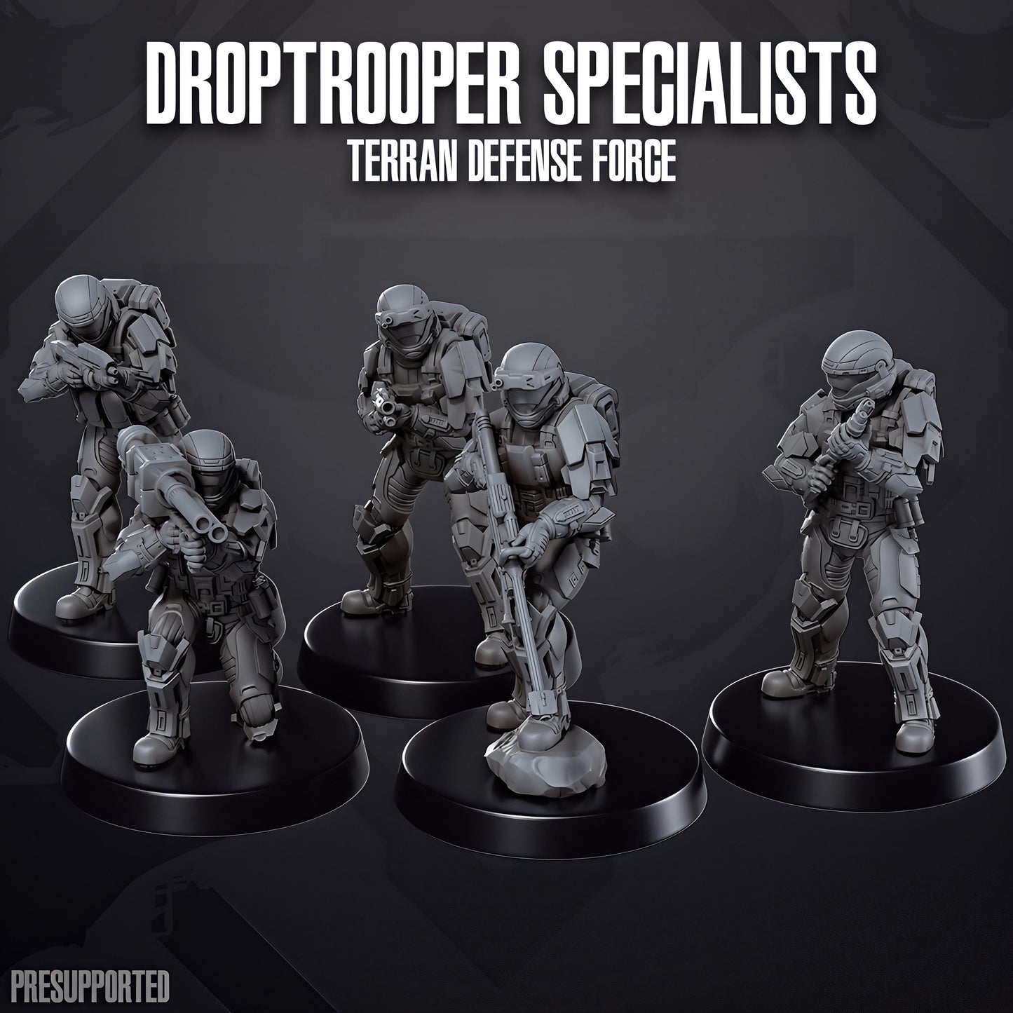 Terran Defense Force Drop Troopers Specialists by Skullforge