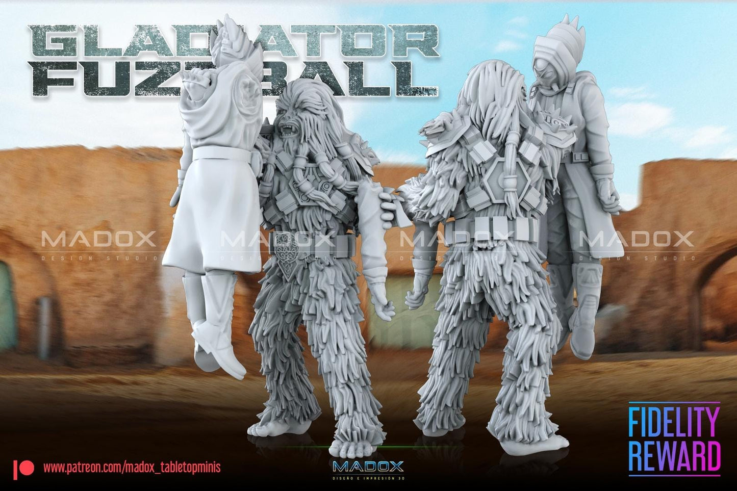 Gladiator Fuzzball by War Bear Studios