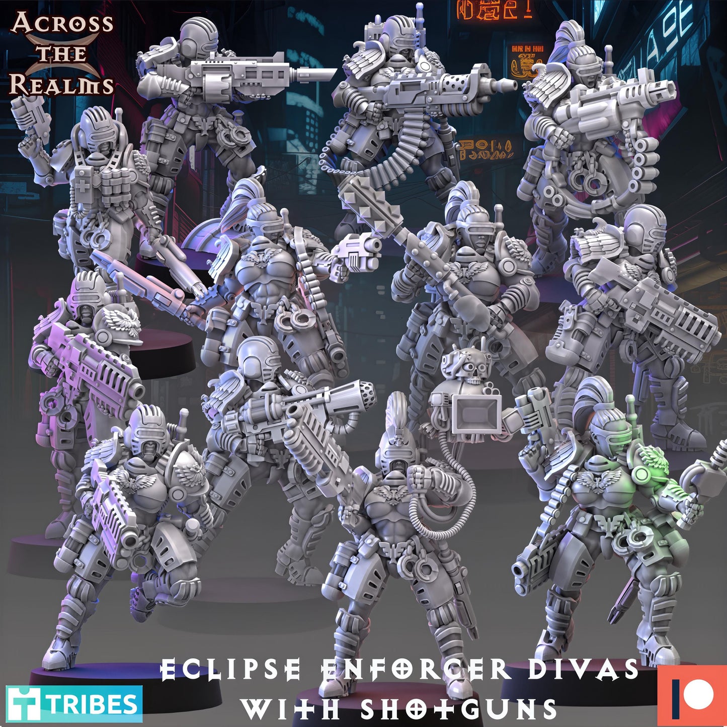 Eclipse Enforcer Divas with Shotguns 12x