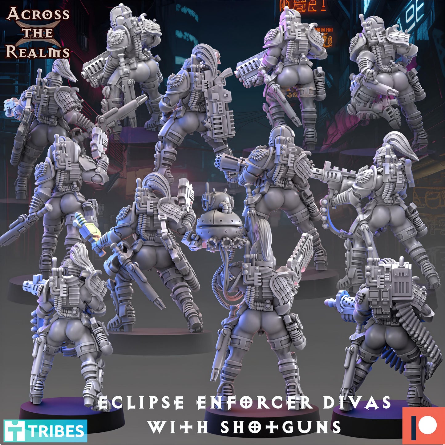 Eclipse Enforcer Divas with Shotguns 12x