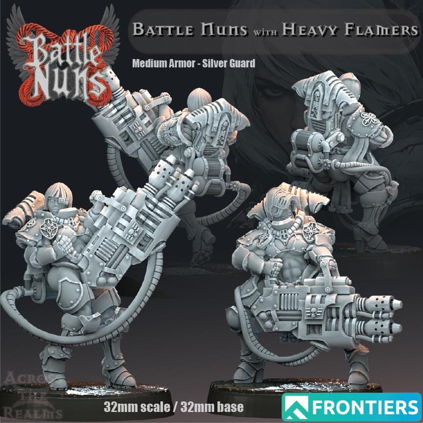 Battle Nuns - Heavy Flamers