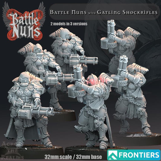 Battle Nuns - Gatling Shockrifles