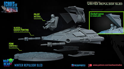 Winter Repulsor Sled by War Bear Studios