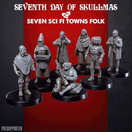 Seven SCIFI Town Folks