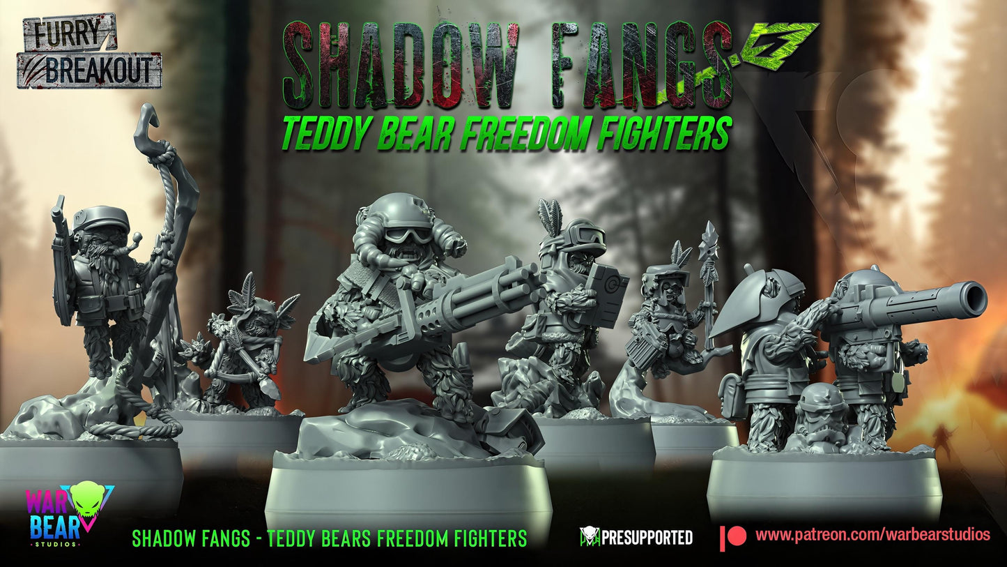 Shadow Fangs Teddy Bears Freedom Fighters