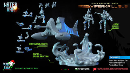 SUB-W Droid Battalion Viperkrill Sub