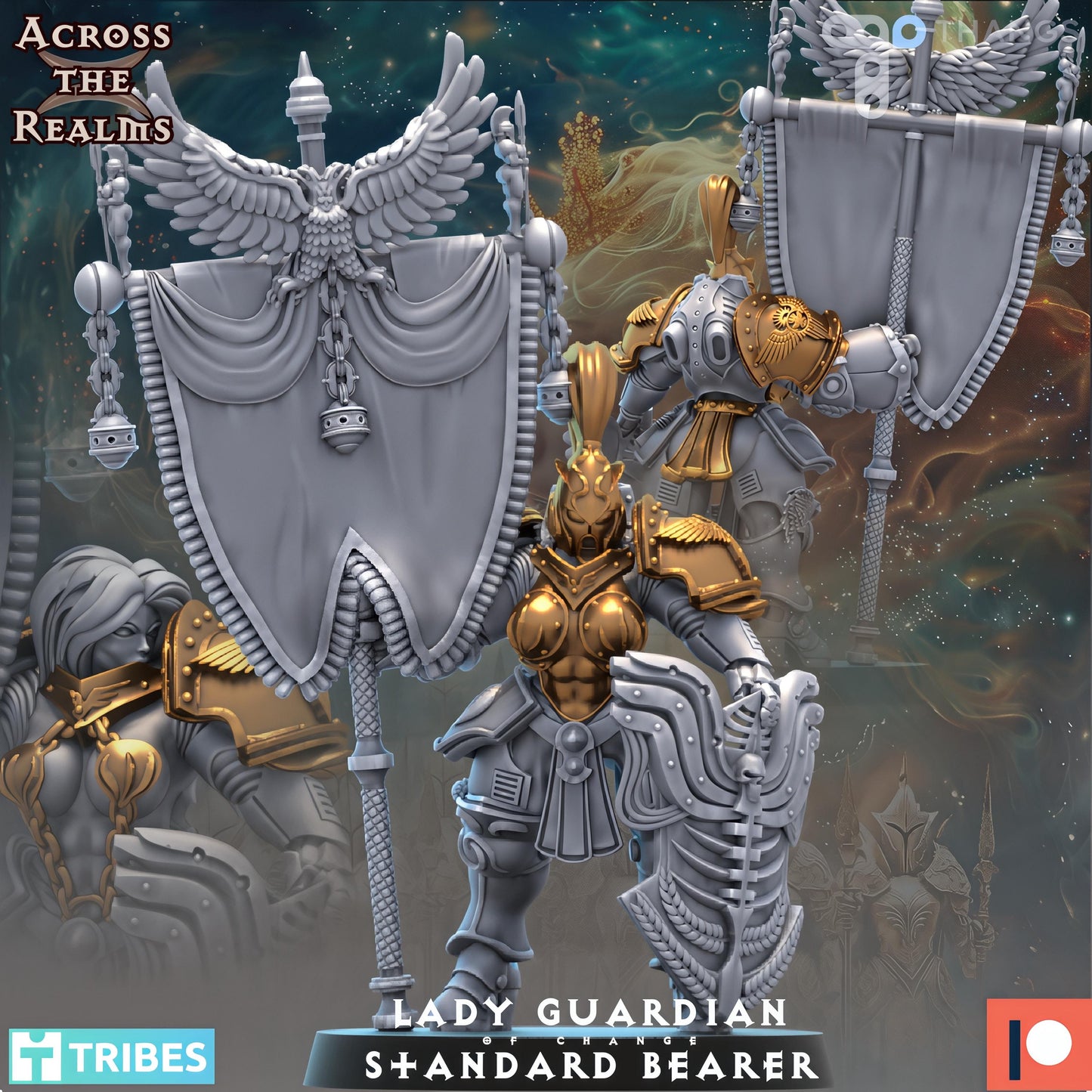 Golden Ladies - Lady Guardian Standard Bearer by Across the Realms