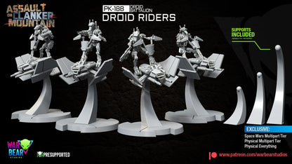 PK-188 Droid Battalion Droid Riders by War Bear Studios