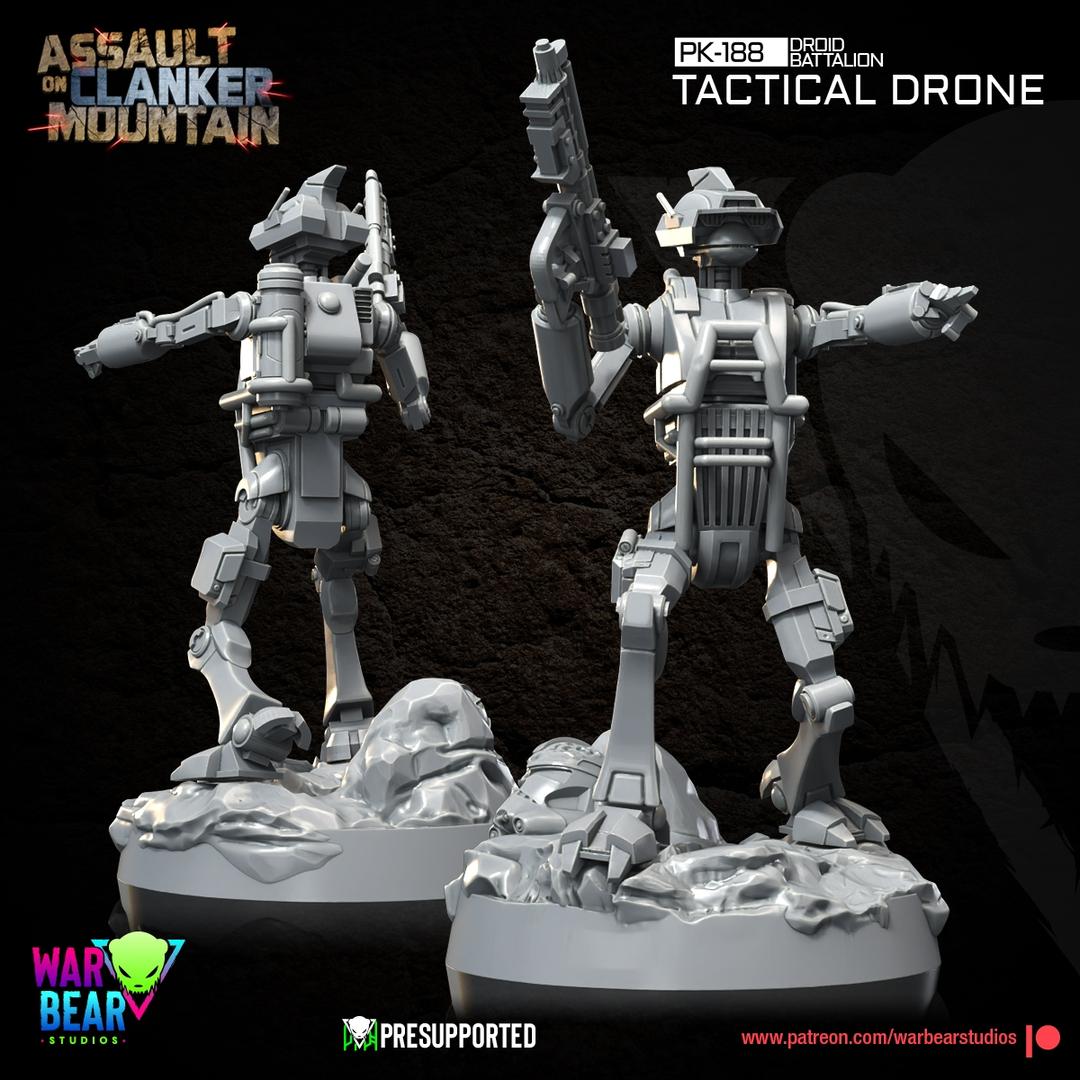 PK-188 Droid Battalion Tactical Drones by War Bear Studios