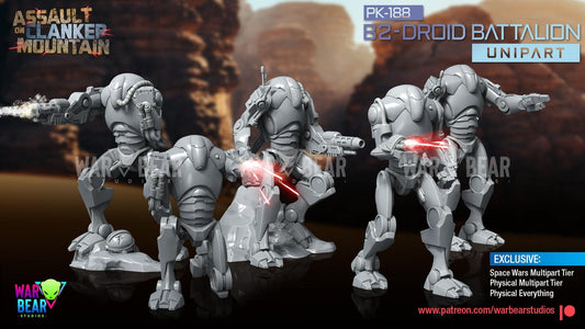 PK-188 B-2 Droid Battalion Mountain Heavy Clankers by War Bear Studios