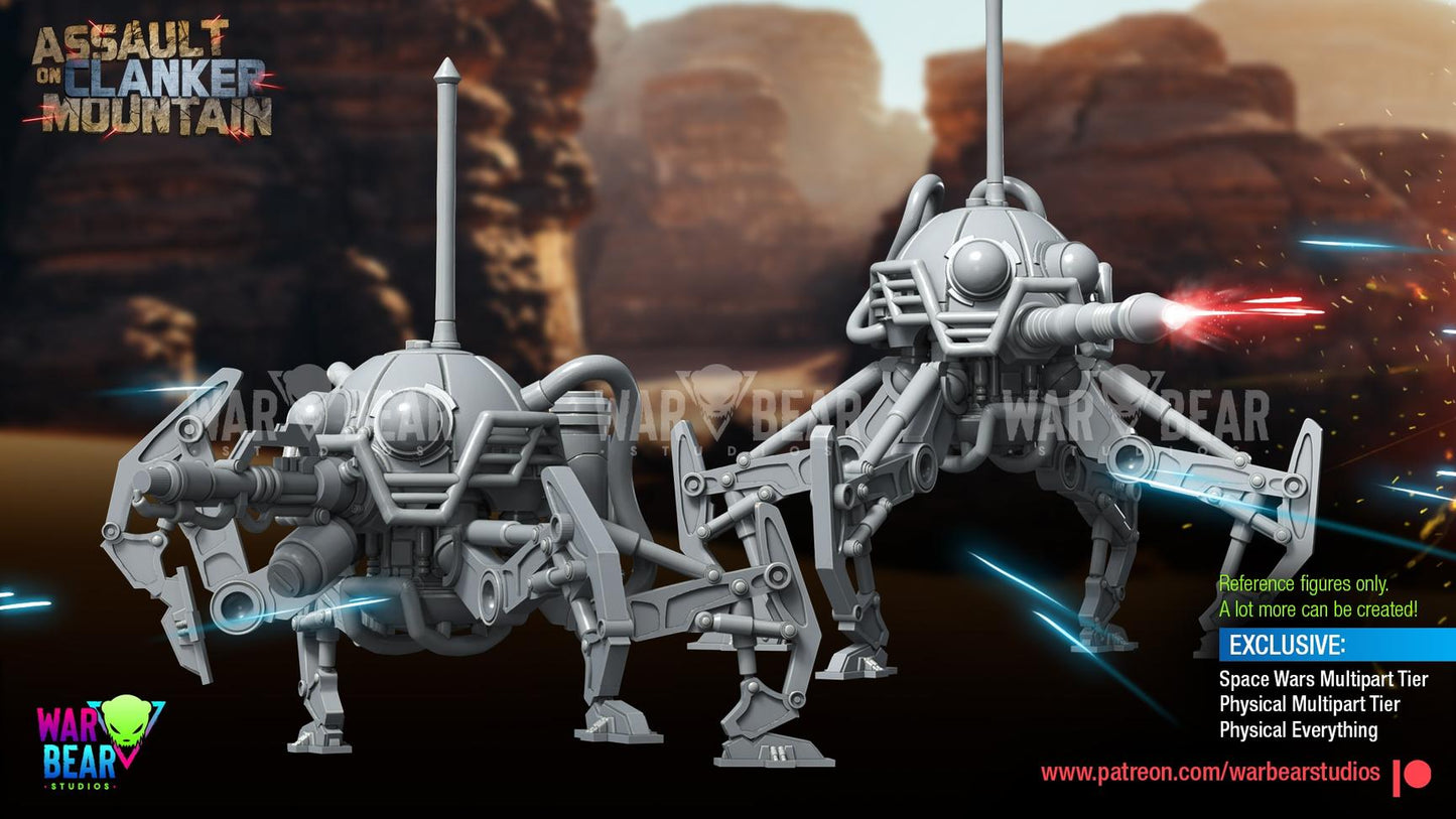 PK-188 B-1 Droid Battalion Mountain Spider Artillery Drone by War Bear Studios