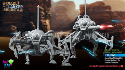 PK-188 B-1 Droid Battalion Mountain Spider Artillery Drone by War Bear Studios