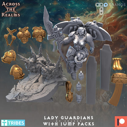 Golden Ladies - Lady Guardian with Jumpack by Across the Realms