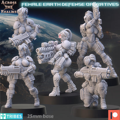 Earth Defense - Female Operative by Across the Realms