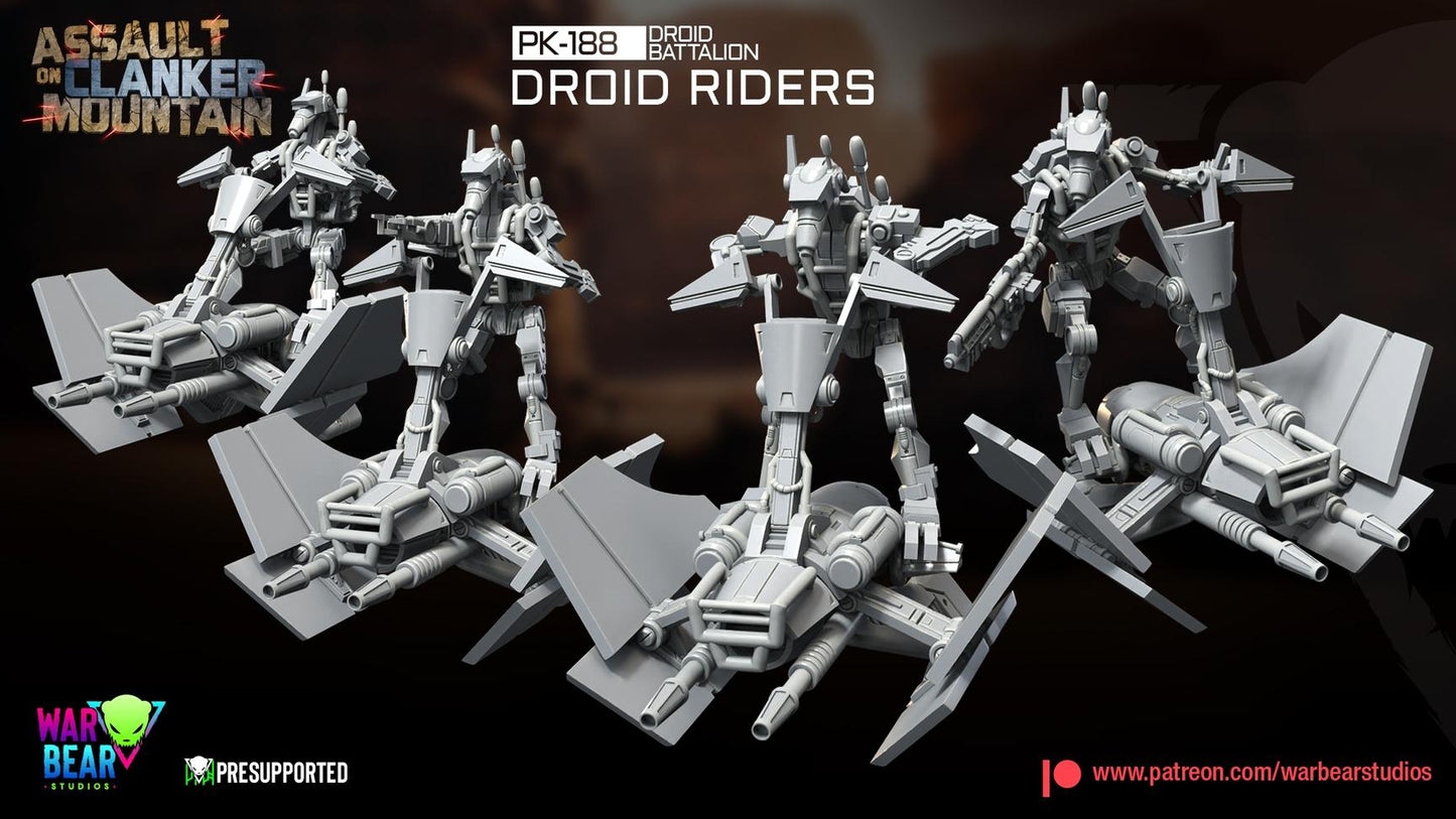 PK-188 Droid Battalion Droid Riders by War Bear Studios