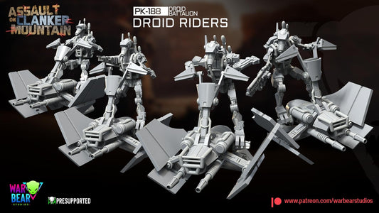 PK-188 Droid Battalion Droid Riders by War Bear Studios