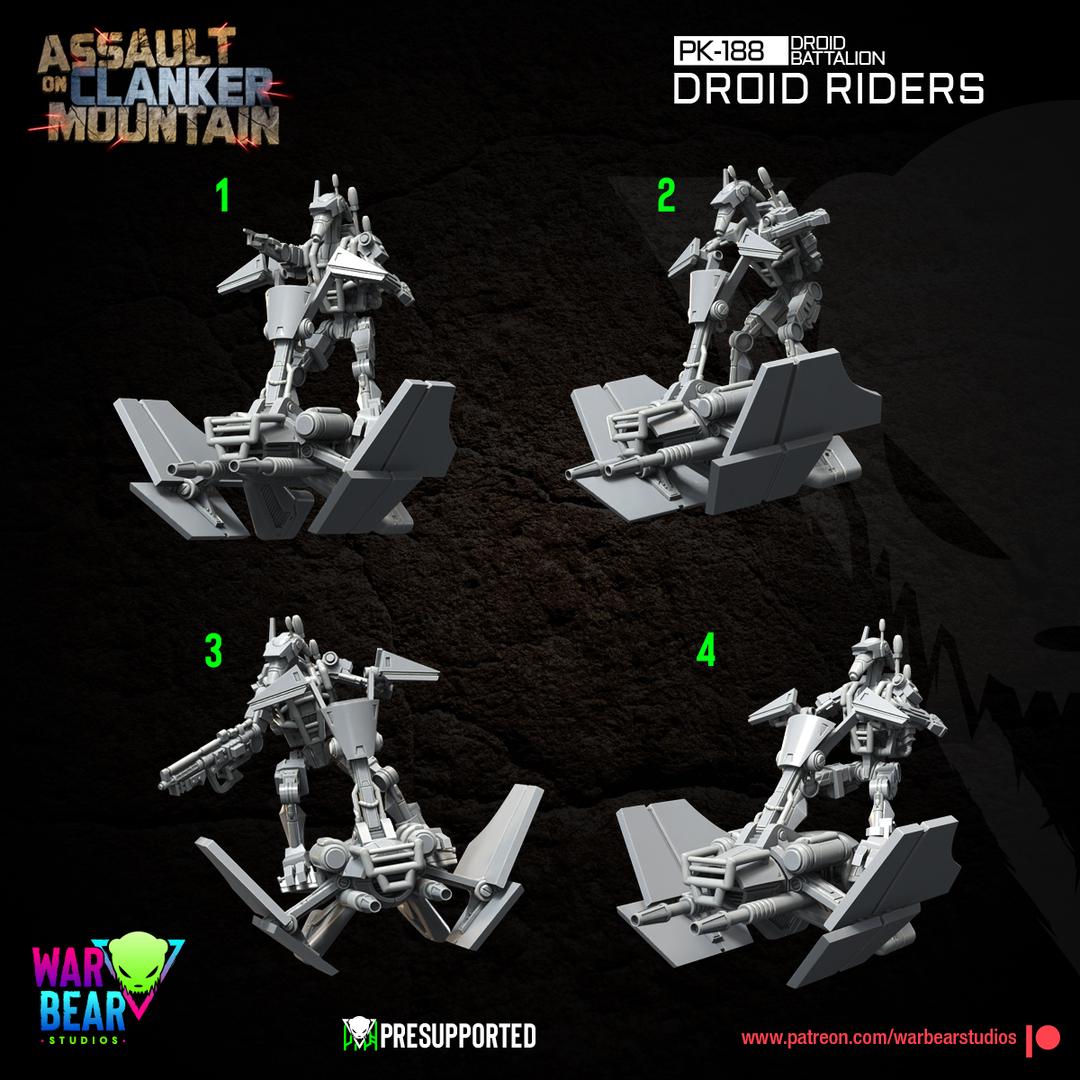 PK-188 Droid Battalion Droid Riders by War Bear Studios