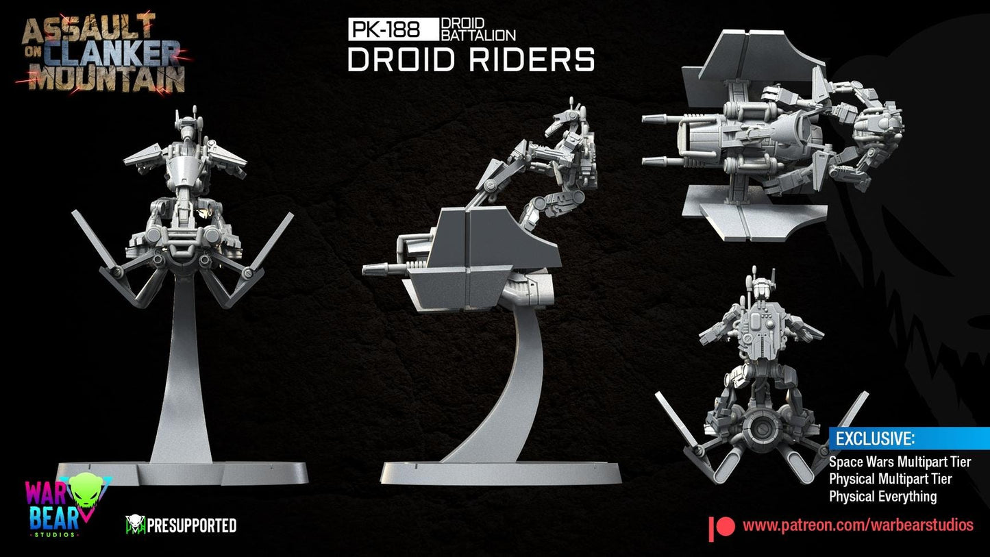 PK-188 Droid Battalion Droid Riders by War Bear Studios