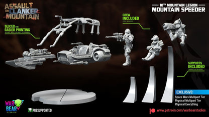 10th Mountain Legion Mountain Speeder by War Bear Studios