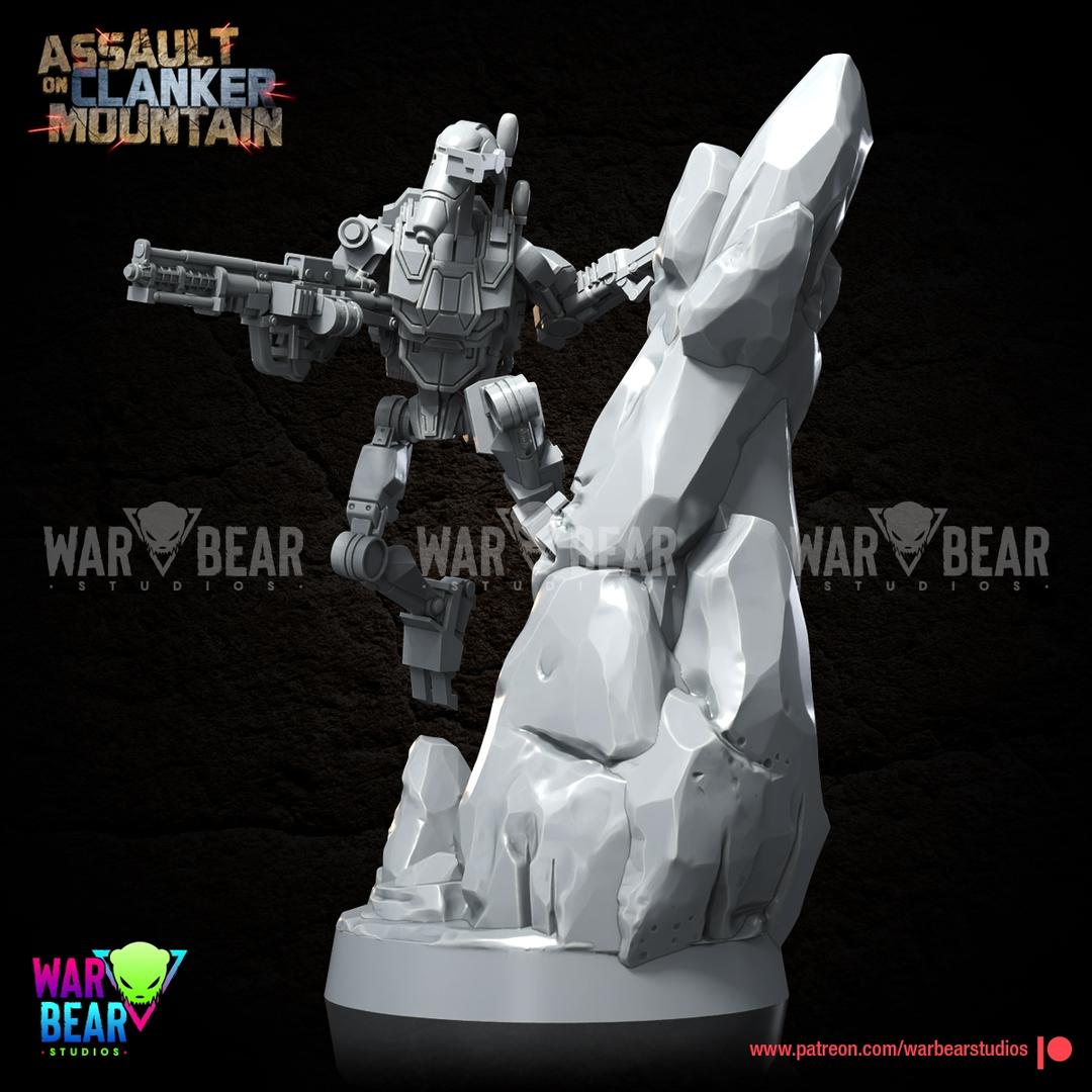 PK-188 Droid Battalion Mountain Skeleton Clankers Specialists by War Bear Studios