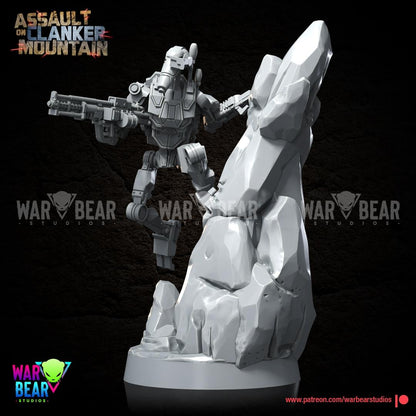 PK-188 Droid Battalion Mountain Skeleton Clankers Specialists by War Bear Studios