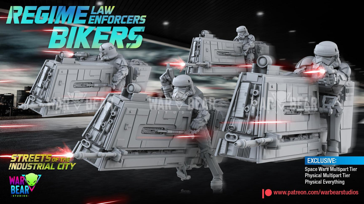 Regime Law Enforcers Bikers by War Bear Studios
