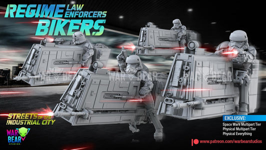 Regime Law Enforcers Bikers by War Bear Studios