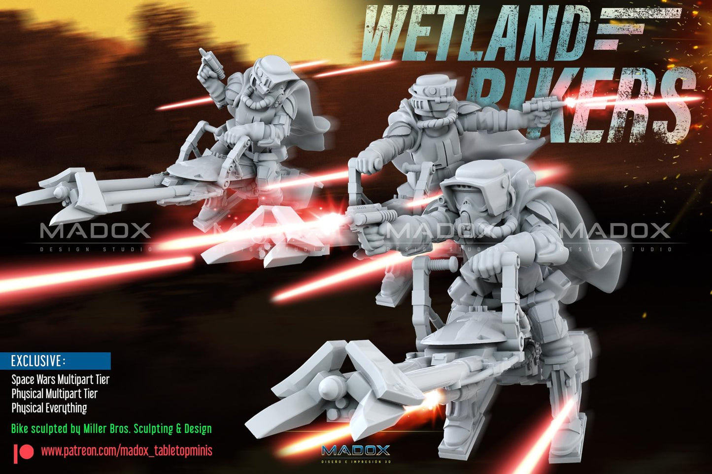 5x Wetland Bikers by War Bear Studios