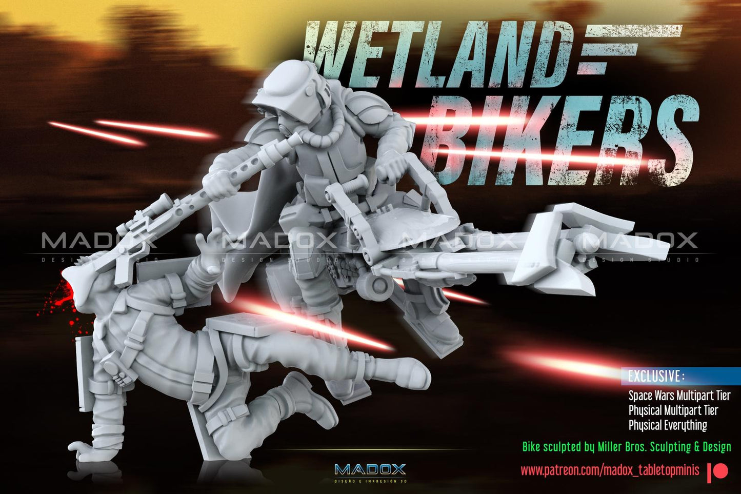 5x Wetland Bikers by War Bear Studios
