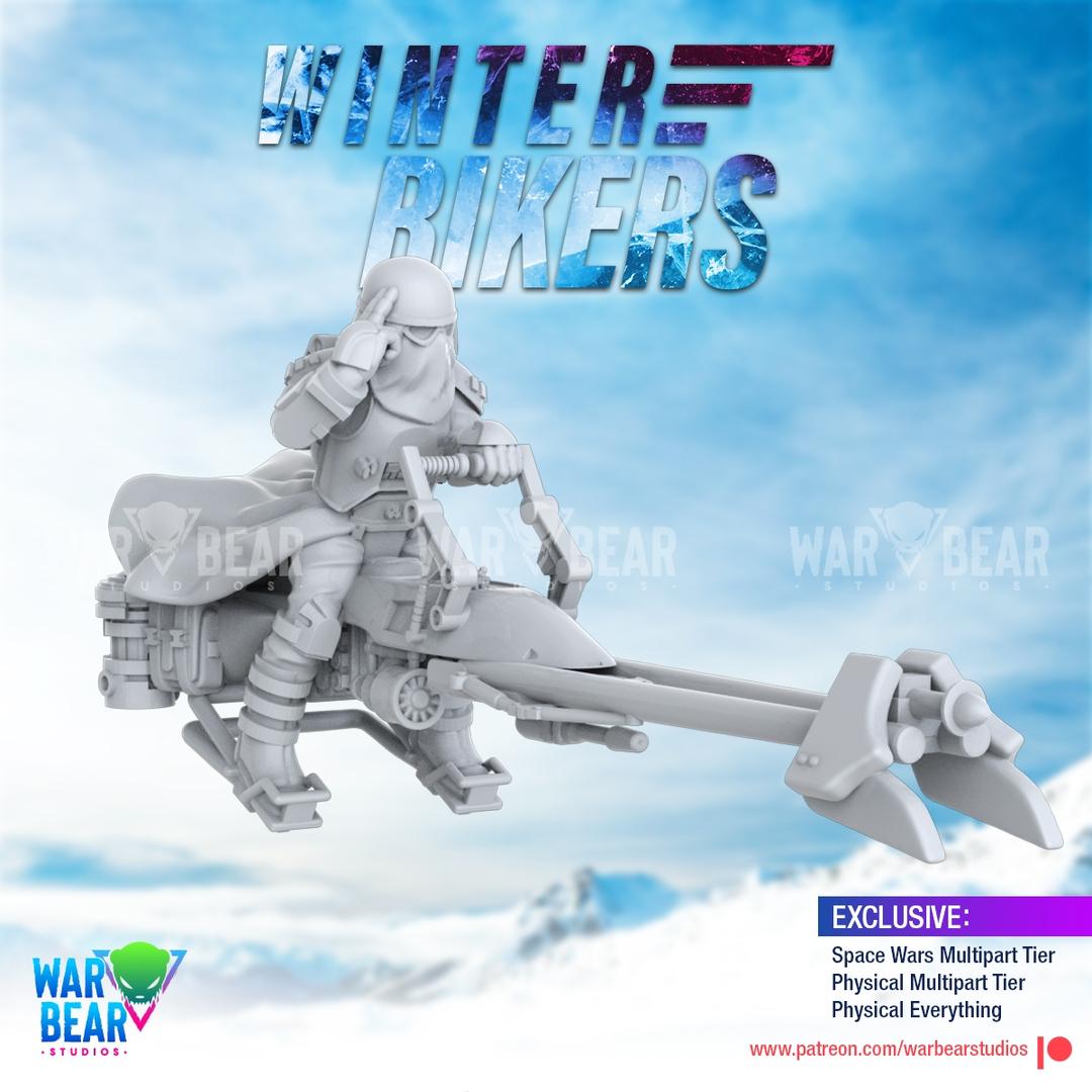 Winter Bikers by War Bear Studios