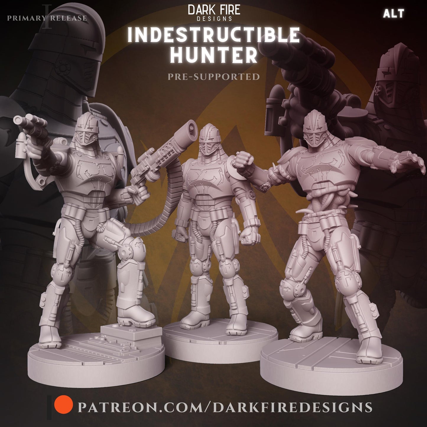 Indestructible Hunter by Dark Fire Design