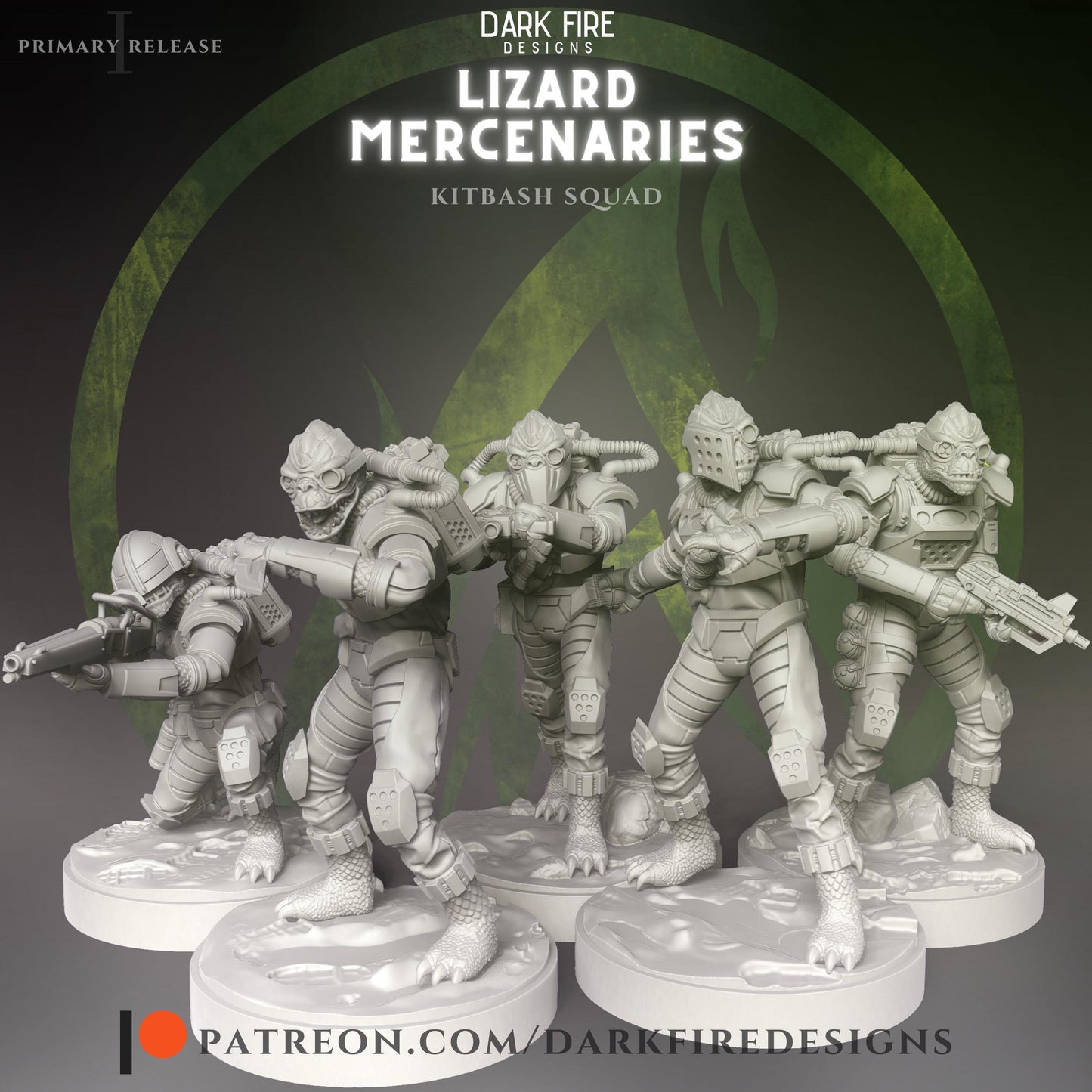 Lizard Mercenaries by Dark Fire Design