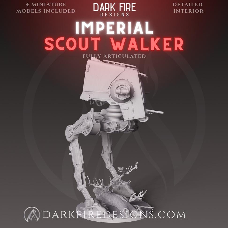 Imperial Scout Walker AT-ST by Dark Fire Design