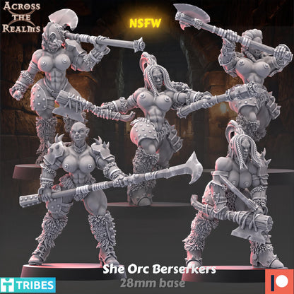 Dungeon Ladies She Orc Berserkers by Across the Realms