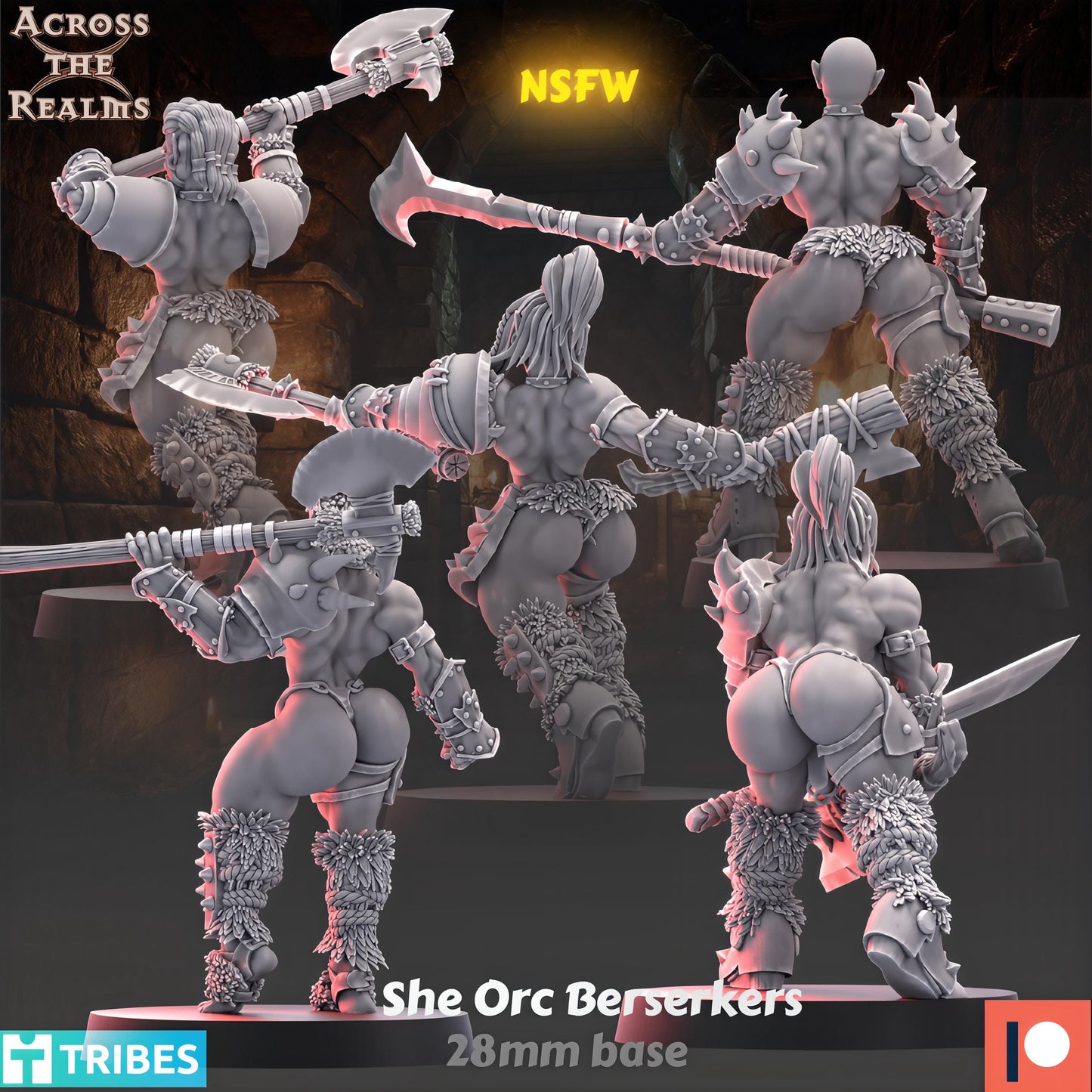 Dungeon Ladies She Orc Berserkers by Across the Realms