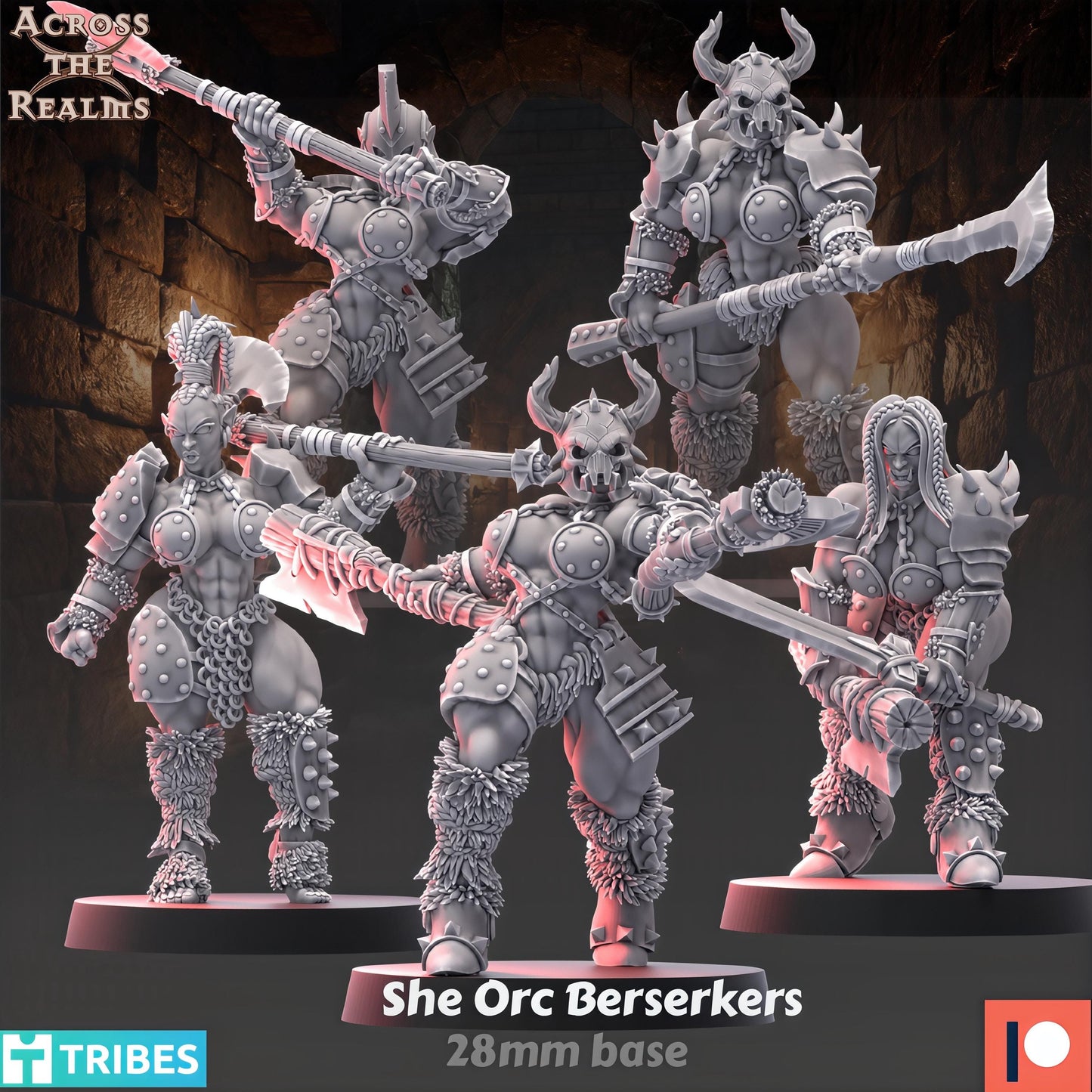 Dungeon Ladies She Orc Berserkers by Across the Realms