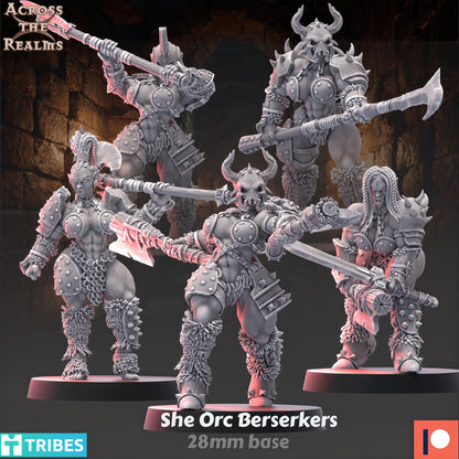 Dungeon Ladies She Orc Berserkers by Across the Realms