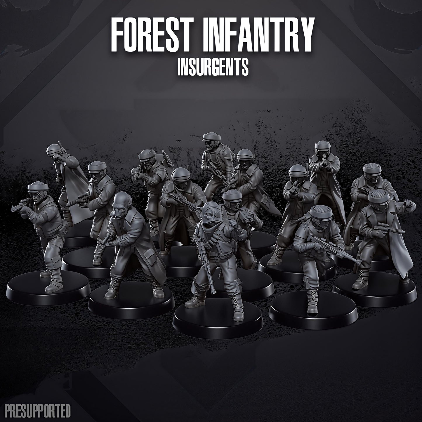 15x Forest Infantry Insurgents by Skullforge