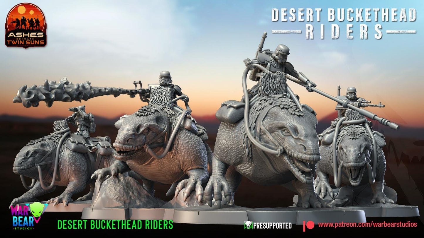 Desert Buckethead Riders by War Bear Studios