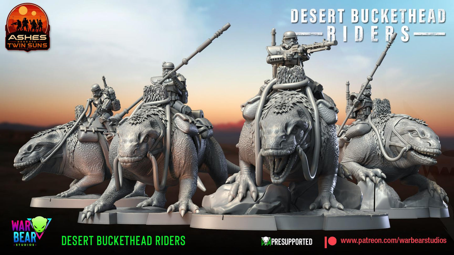Desert Buckethead Riders by War Bear Studios