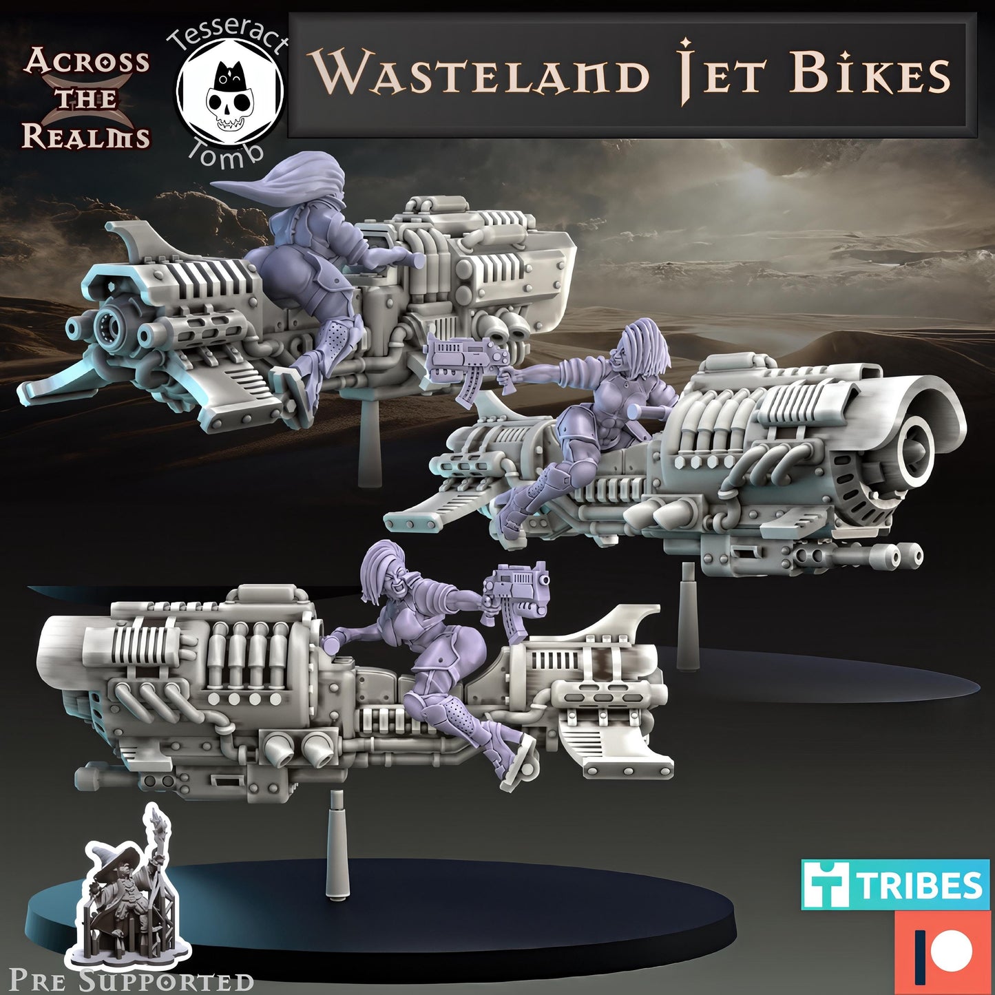 Wasteland Jet Bikes 3x by Across the Realms
