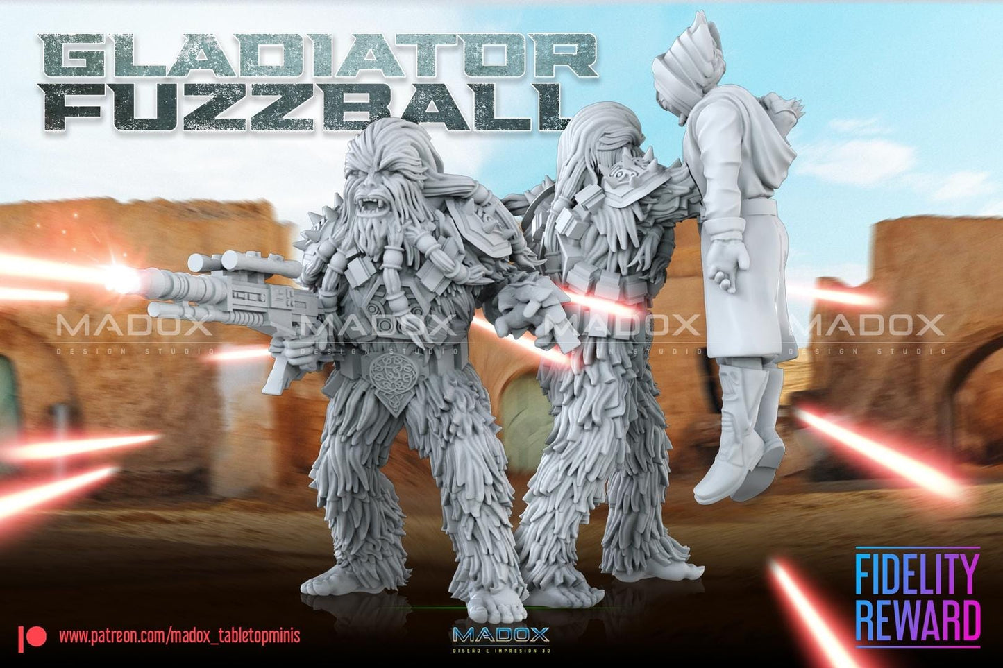 Gladiator Fuzzball by War Bear Studios