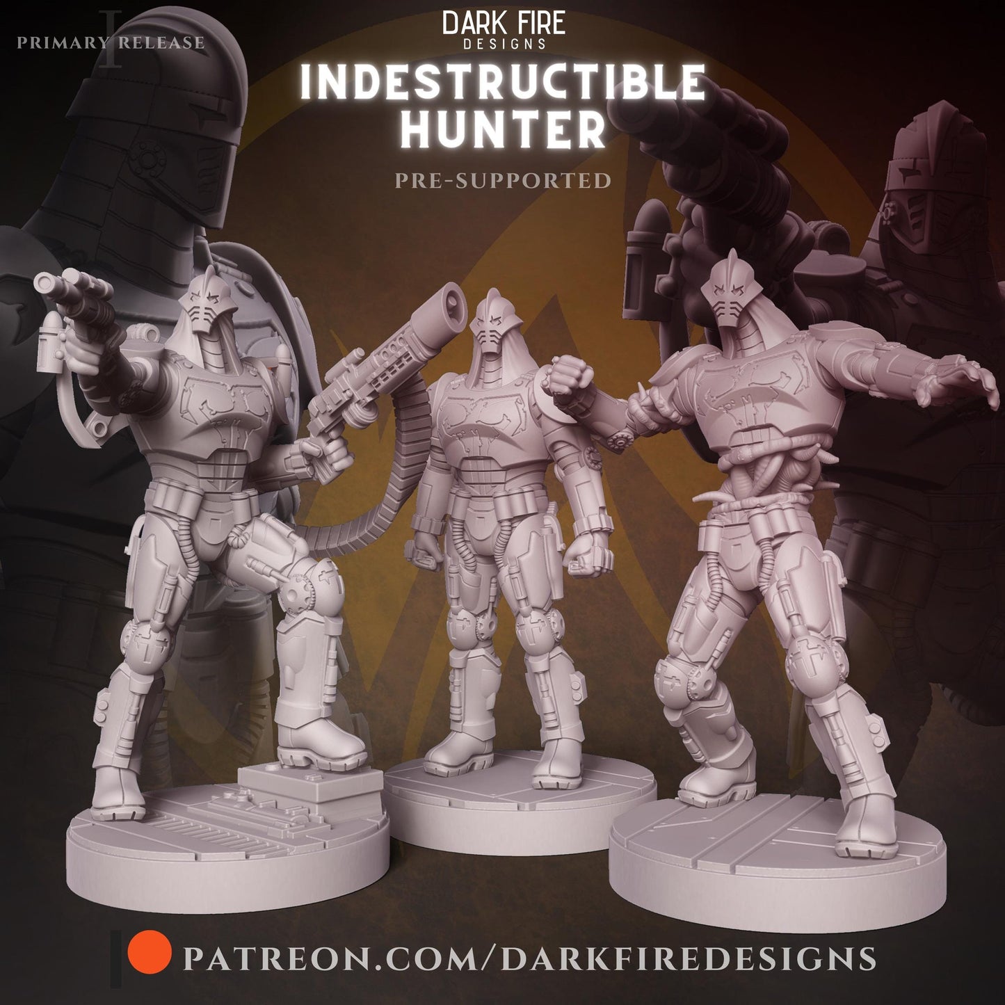 Indestructible Hunter by Dark Fire Design