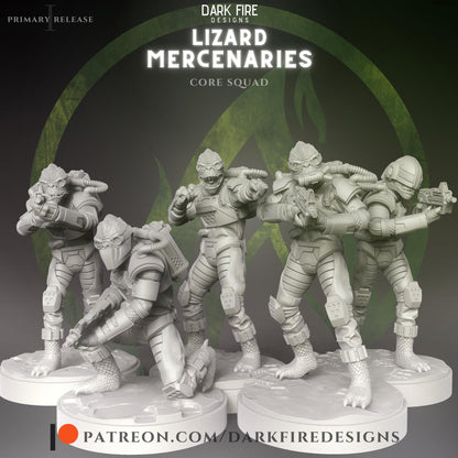 Lizard Mercenaries by Dark Fire Design