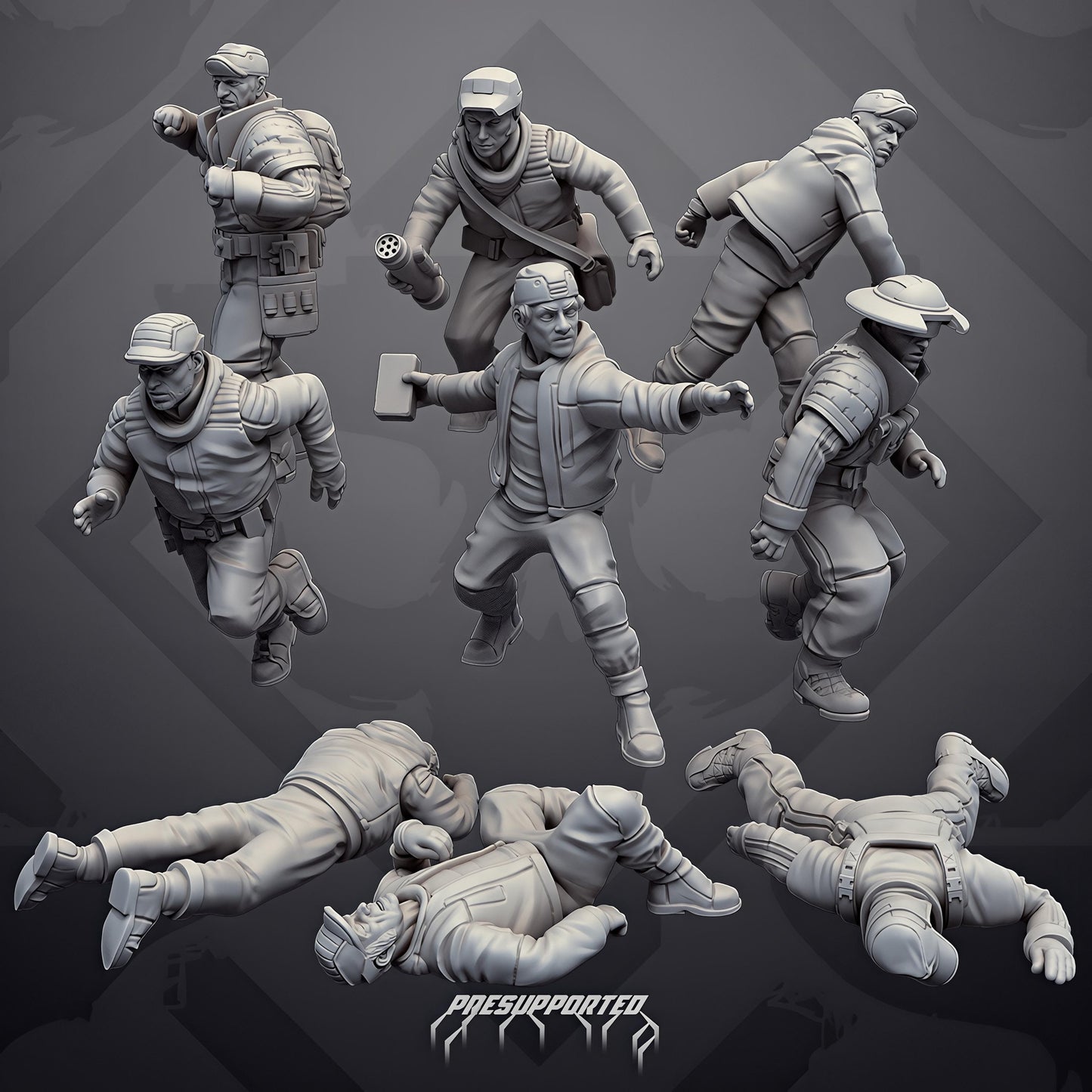 Rioting Civilians by Skullforge
