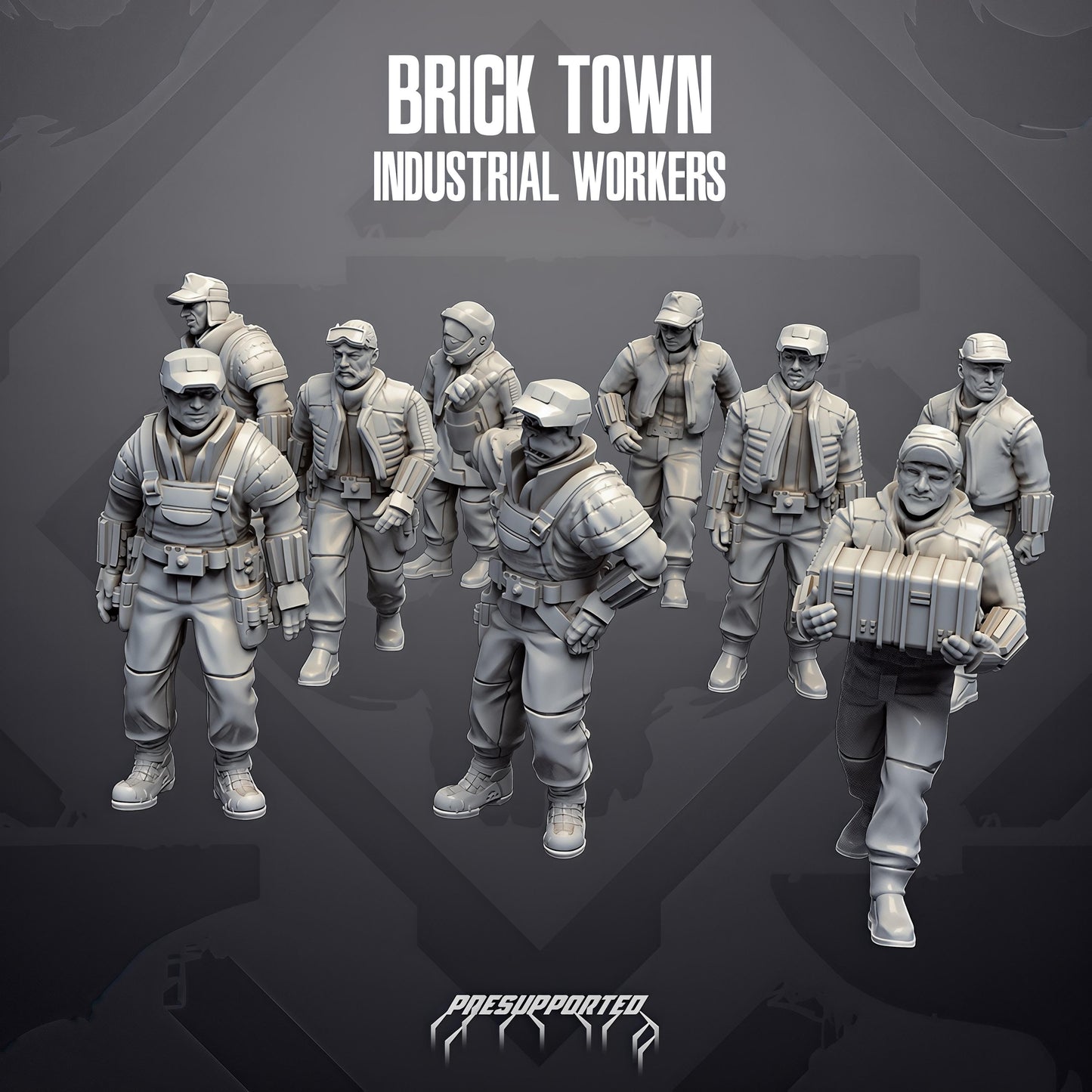 Brick Town Industrial Workers by Skullforge