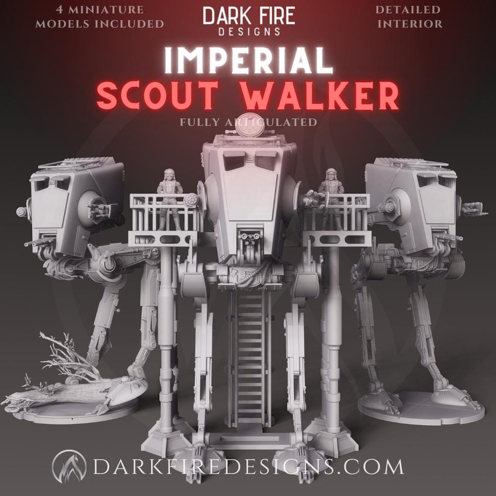 Imperial Scout Walker AT-ST by Dark Fire Design