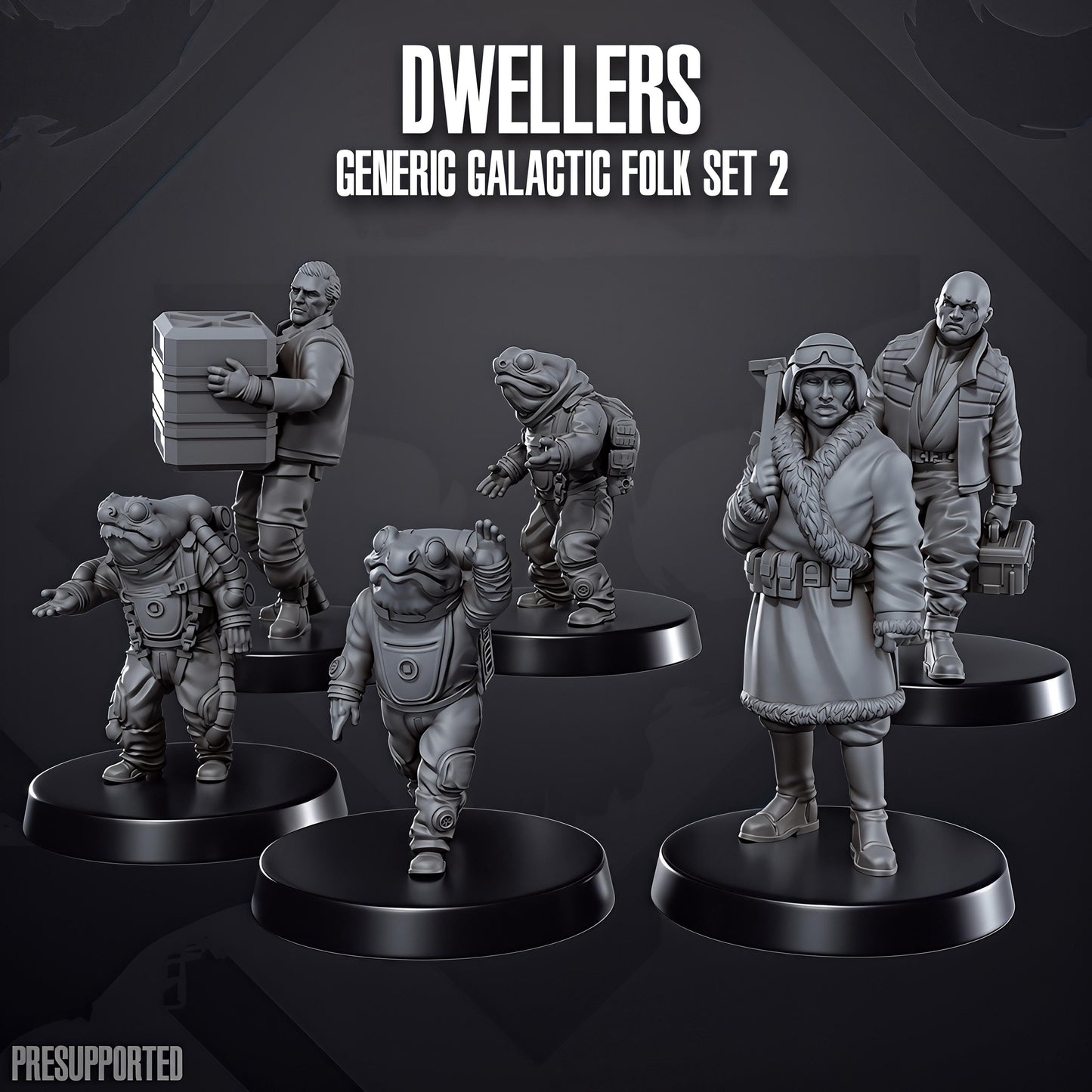 Dwellers Generic Galactic Folk Set 2 Folk by Skullforge